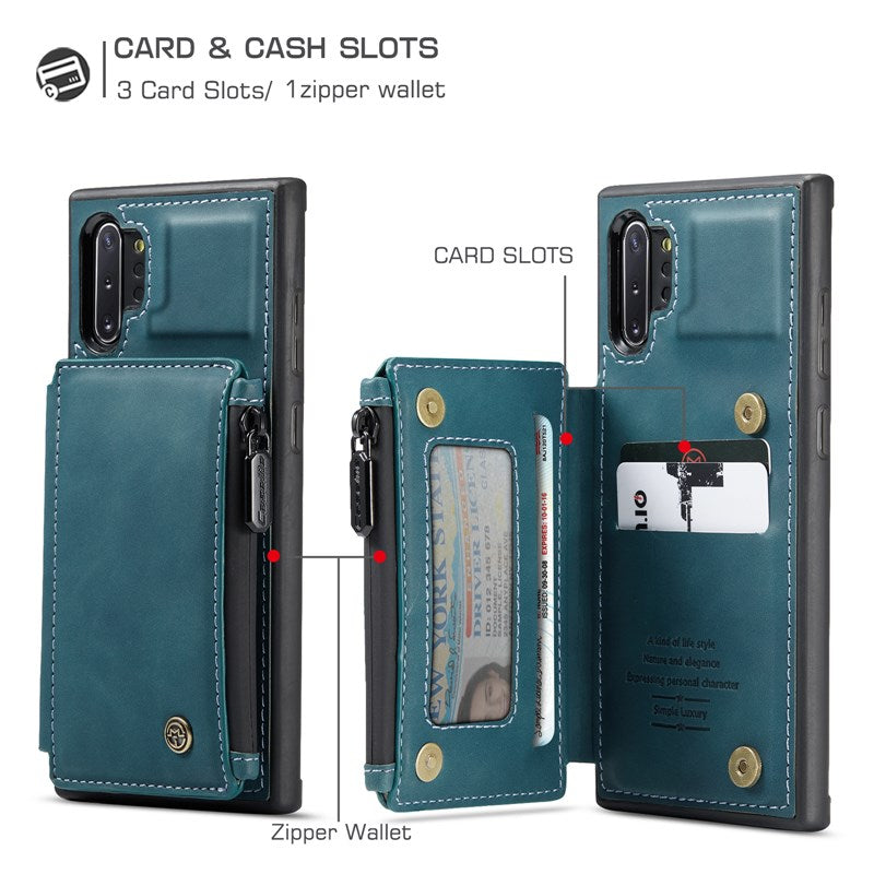 Neue luxuriöse multifunktionale Brieftaschen-Handyhülle für Samsung Note10 Plus