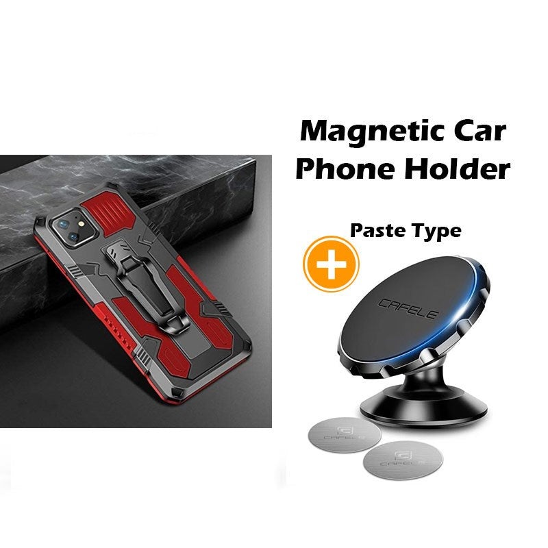 Phone Warrior Multifunktionale Halterung Gürtelclip Handyhülle für iPhone 12 Serie