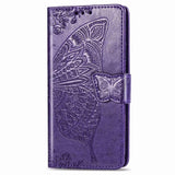 Luxury Embossed Butterfly Leather Wallet Flip Case For Samsung Galaxy S10