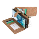 Multifunctional Magnetic Card Wallet Phone Case For Samsung A Series