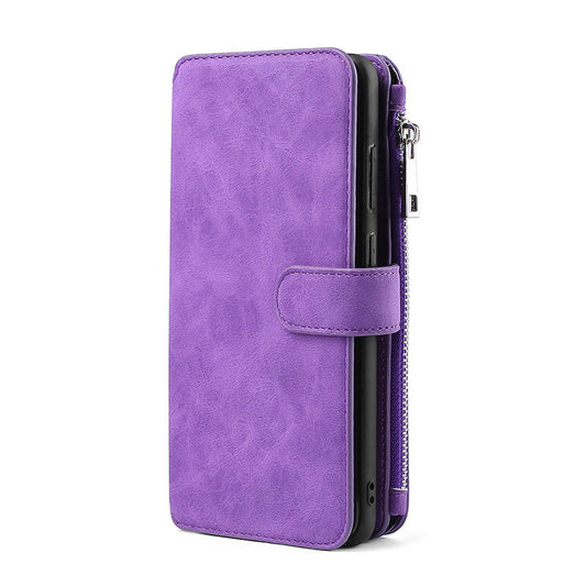 Multifunktionale magnetische Karten-Brieftasche Handyhülle für Samsung S20 Serie