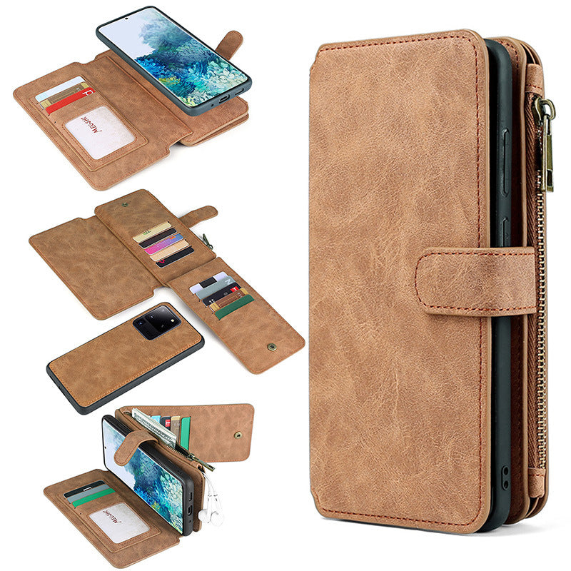 Multifunctional Magnetic Card Wallet Phone Case For Samsung S/Note Series