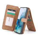 Multifunctional Magnetic Card Wallet Phone Case For Samsung A Series