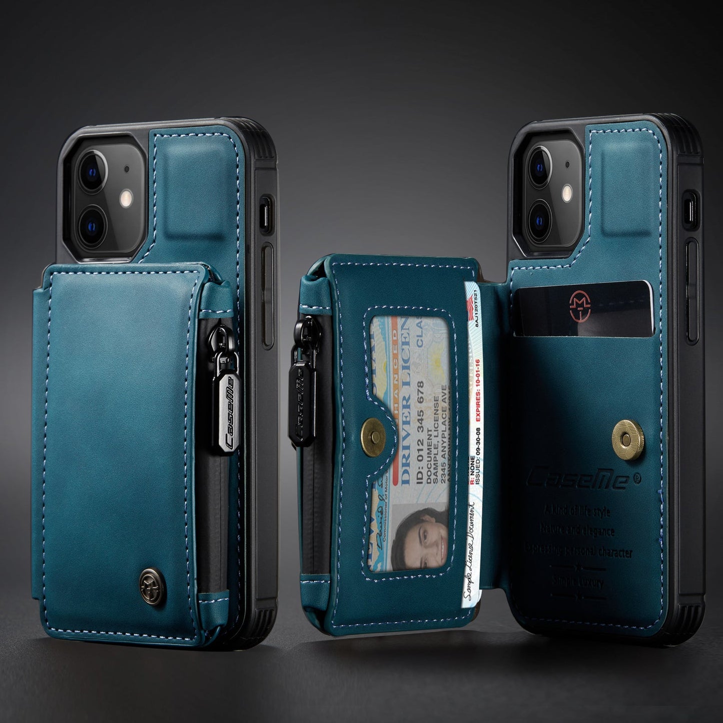 Neue luxuriöse multifunktionale Brieftaschen-Handyhülle für iPhone