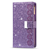 Glitter Sparkly Girly Bling Leather Flip Cover For Samsung S20 FE