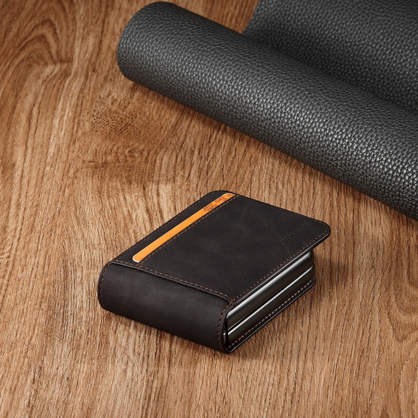 Luxuriöse Leder-Flip-Brieftaschen-Schutzhülle für Samsung Galaxy Z Flip3 5G