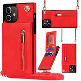 New Crossbody Zipper Wallet Phone Case For iPhone