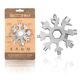 Amenitee 18-in-1 snowflakes multi-tool MULTITOOLS smartsaker Silver-Gift Packaging 