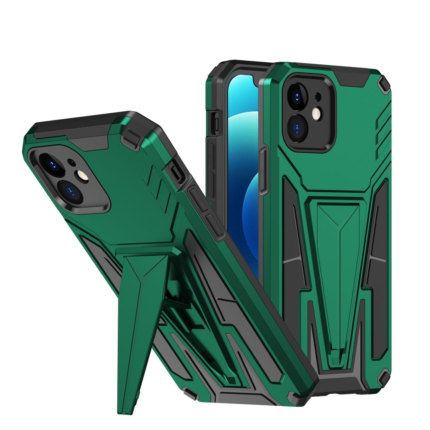 Nouvelle coque de téléphone magnétique avec support en armure extraordinaire pour iPhone
