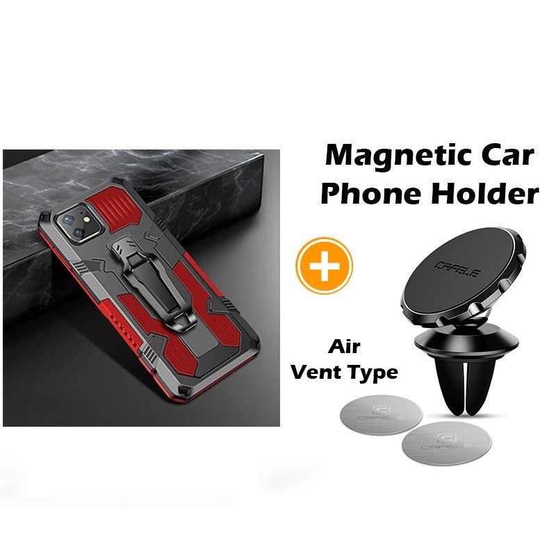 Phone Warrior Multifunktionale Halterung Gürtelclip Handyhülle für iPhone 12 Serie