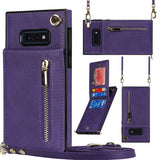 New Crossbody Zipper Wallet Phone Case For Samsung S10E