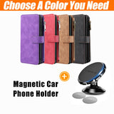 Multifunctional Magnetic Card Wallet Phone Case For Samsung S22 Series