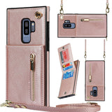 New Crossbody Zipper Wallet Phone Case For Samsung S9 Plus