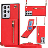 New Crossbody Zipper Wallet Phone Case For Samsung S21 Series