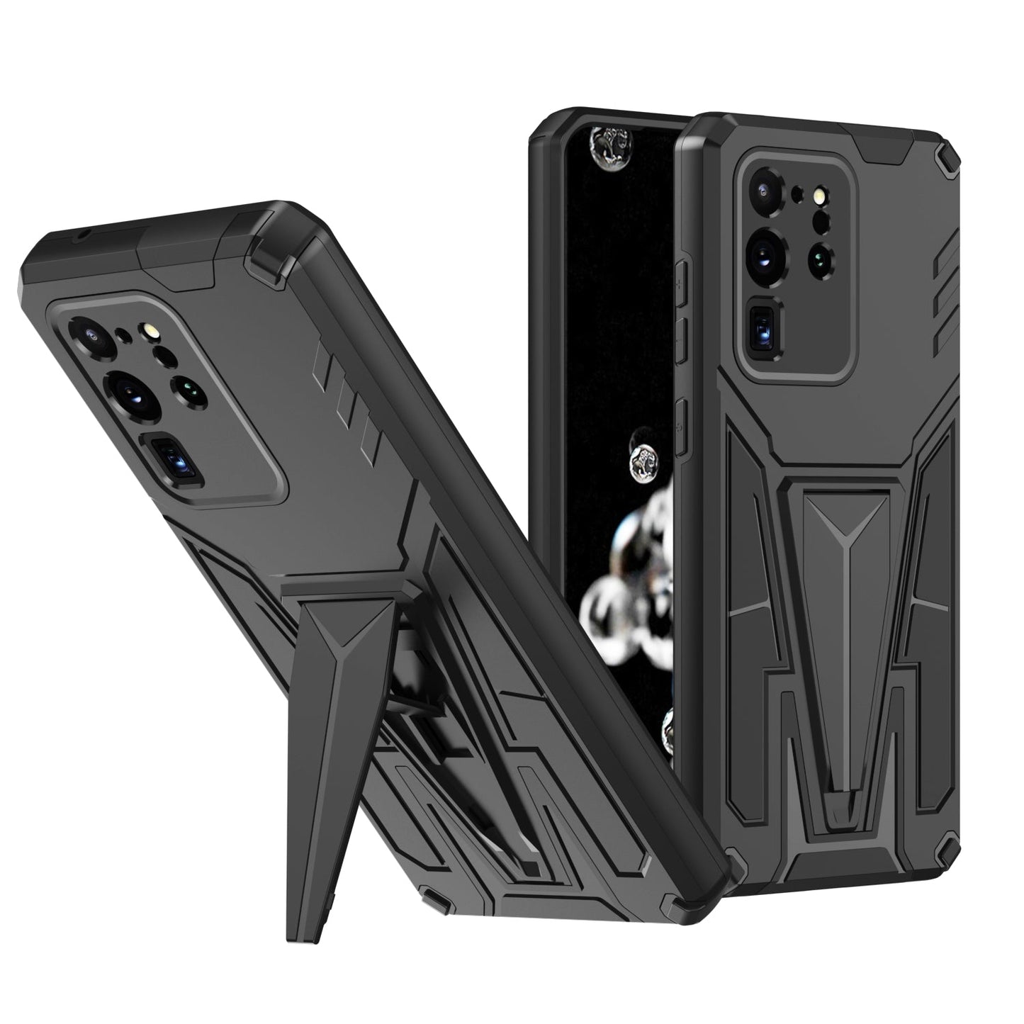 Neue außergewöhnliche Rüstungshalterung Magnetische Handyhülle für Samsung S20 Ultra