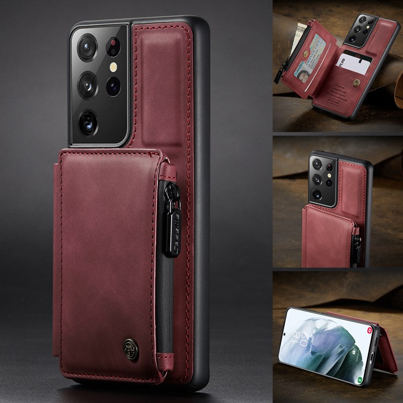 Neue luxuriöse Multifunktions-Brieftaschen-Handyhülle für Samsung S21 Ultra