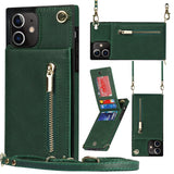 New Crossbody Zipper Wallet Phone Case For iPhone