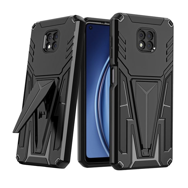 Neue außergewöhnliche magnetische Rüstungshülle mit Halterung für Moto G Power 2021