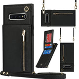 New Crossbody Zipper Wallet Phone Case For Samsung S10