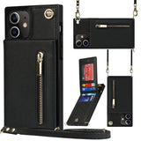 New Crossbody Zipper Wallet Phone Case For iPhone