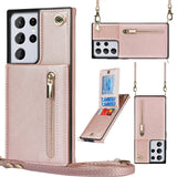 New Crossbody Zipper Wallet Phone Case For Samsung S21 Series