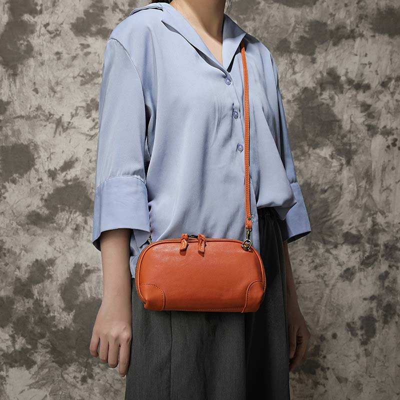 Retro Umhängetasche für Damen mit mehreren Fächern