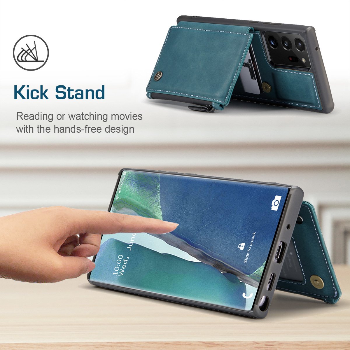 Neue luxuriöse multifunktionale Brieftaschen-Handyhülle für Samsung