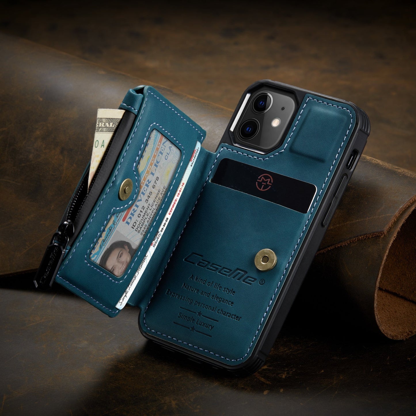Neue luxuriöse multifunktionale Brieftaschen-Handyhülle für iPhone