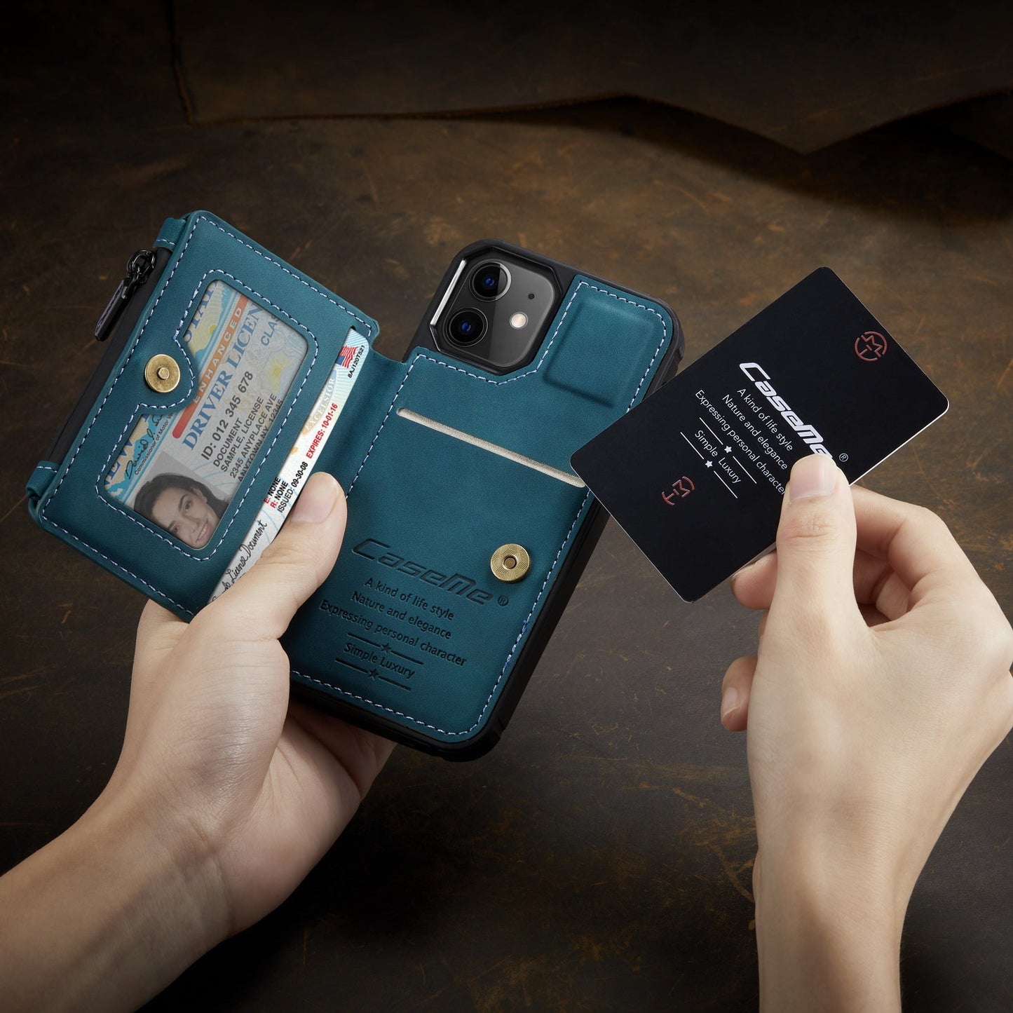 Neue luxuriöse multifunktionale Brieftaschen-Handyhülle für iPhone