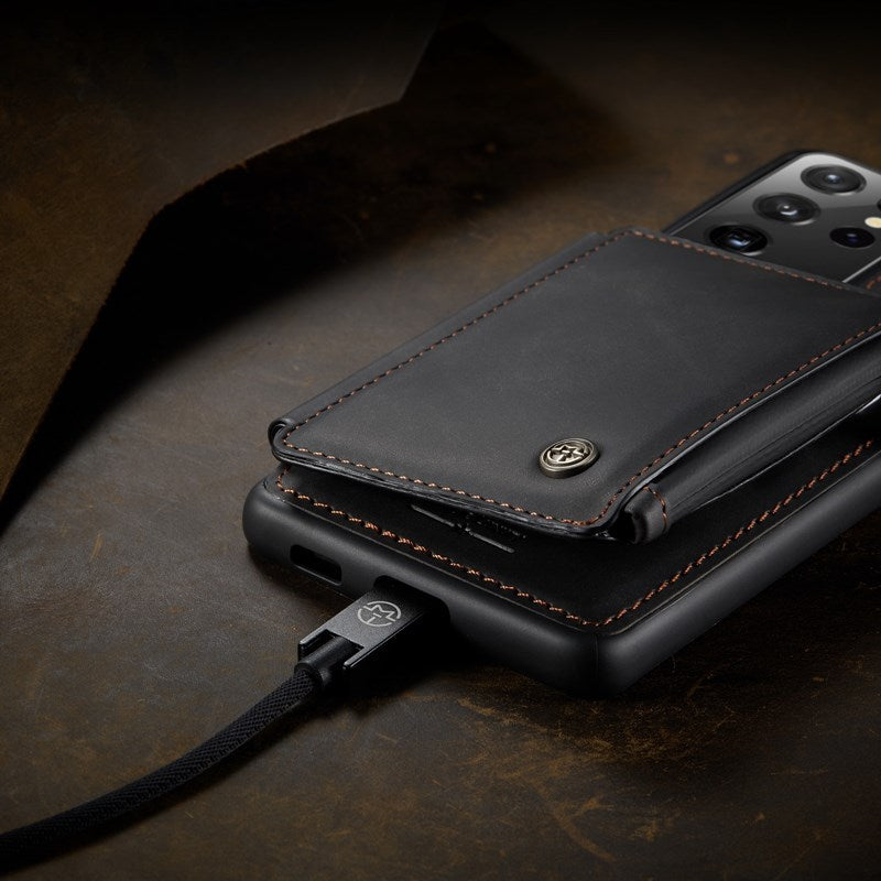 Neue luxuriöse Multifunktions-Brieftaschen-Handyhülle für Samsung S21 Ultra