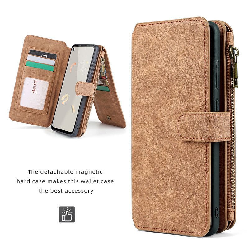 Multifunktionale magnetische Karten-Brieftaschen-Handyhülle für Google Pixel