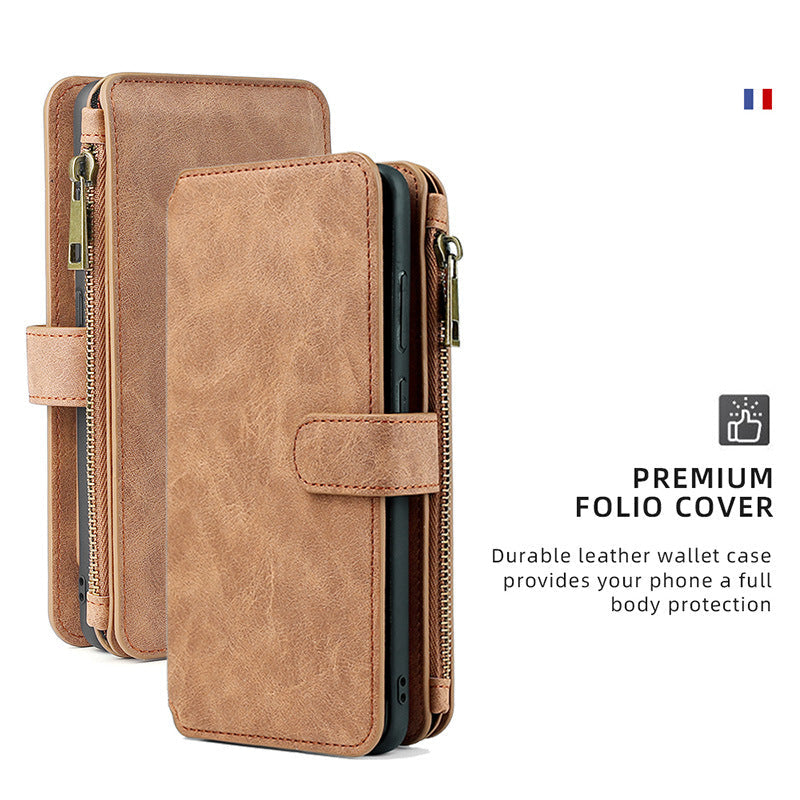Multifunktionale magnetische Karten-Brieftaschen-Handyhülle für Google Pixel
