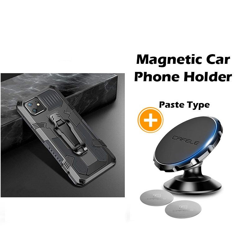 Phone Warrior Multifunktionale Halterung Gürtelclip Handyhülle für iPhone 12 Serie