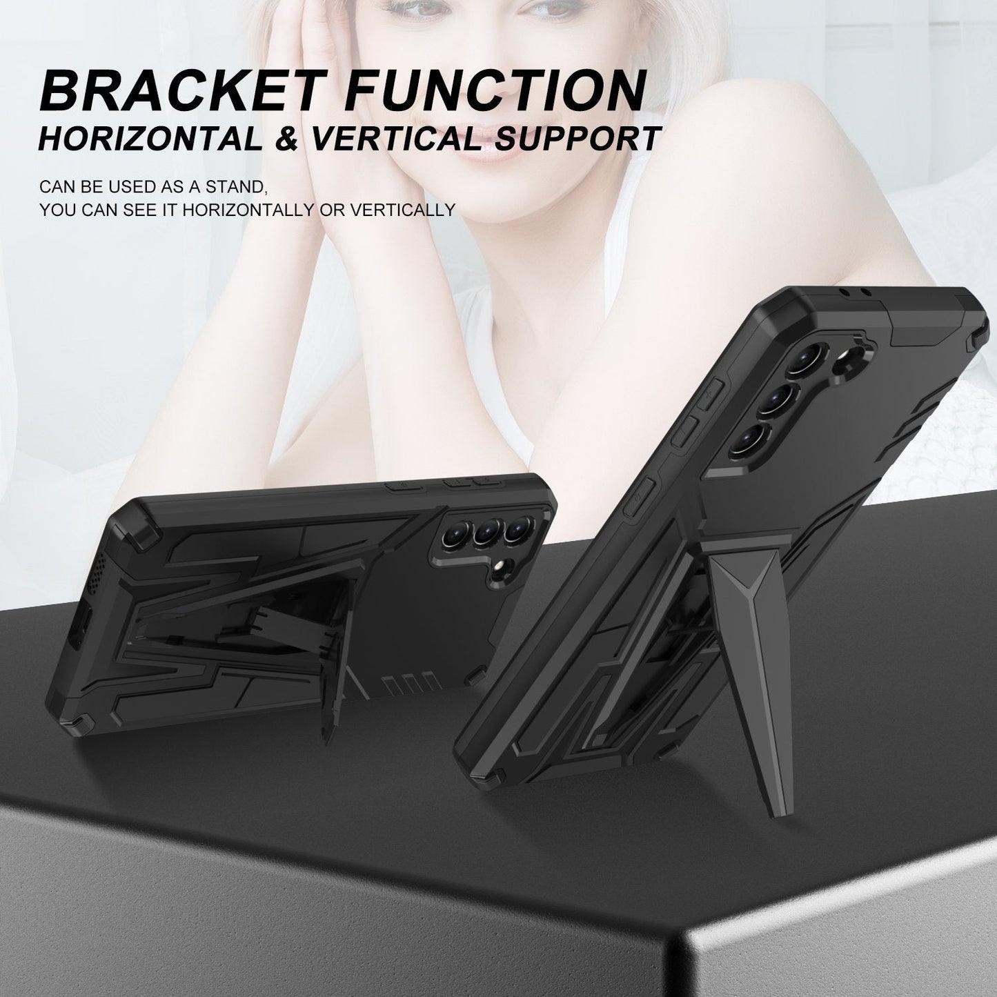 Neue außergewöhnliche Armor Bracket Magnetische Handyhülle für Samsung