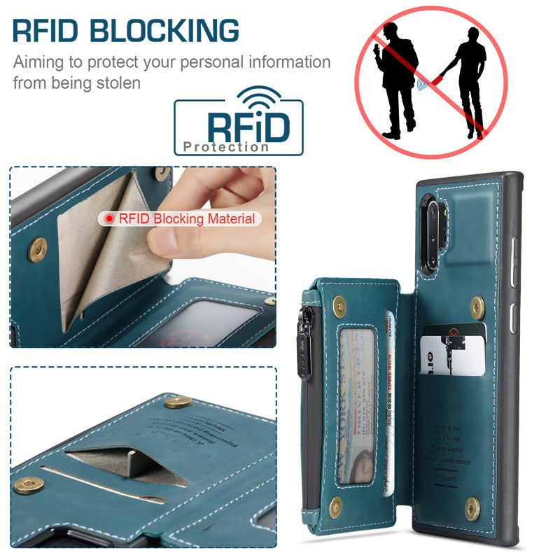 Neue luxuriöse multifunktionale Brieftaschen-Handyhülle für Samsung Note10 Plus