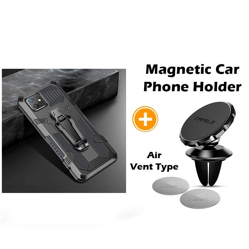 Phone Warrior Multifunktionale Halterung Gürtelclip Handyhülle für iPhone 12 Serie