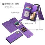 Multifunctional Magnetic Card Wallet Phone Case For Samsung A32 5G