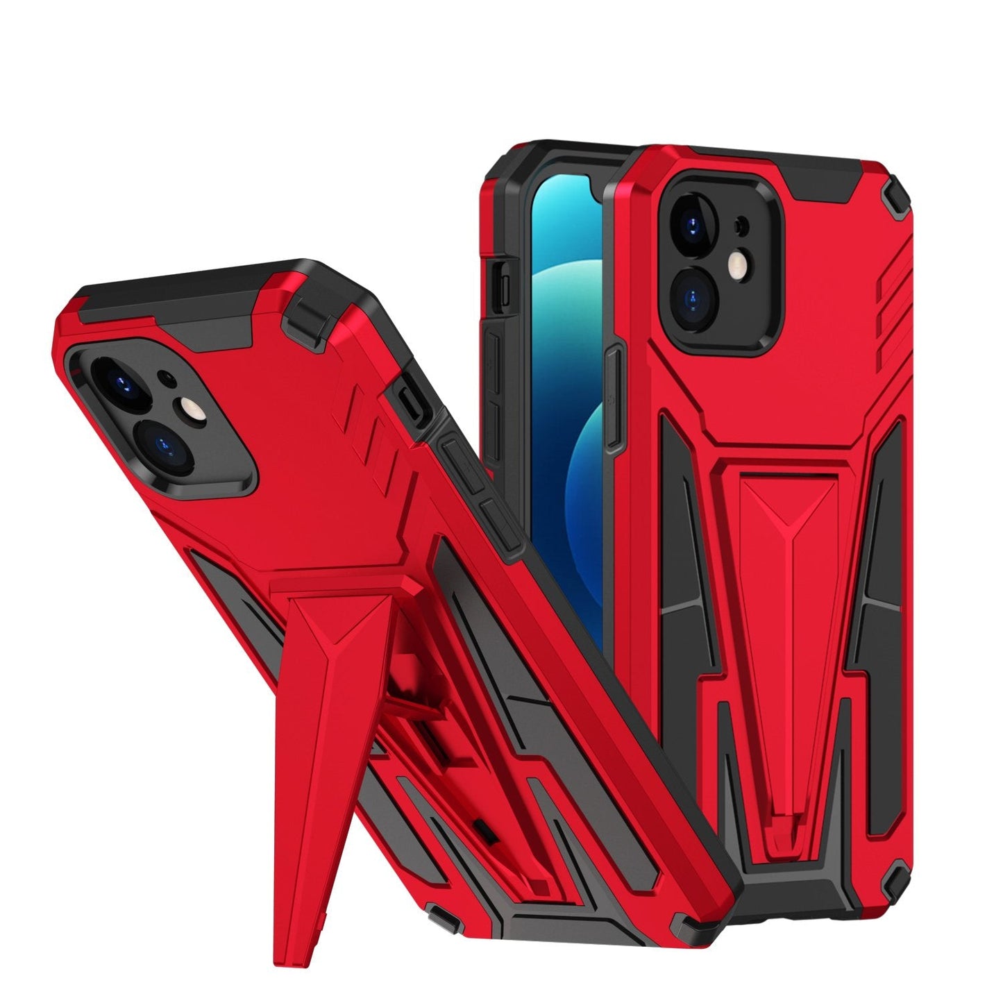 Nouvelle coque de téléphone magnétique avec support en armure extraordinaire pour iPhone