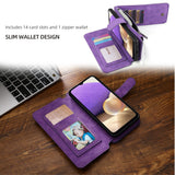 Multifunctional Magnetic Card Wallet Phone Case For Samsung A32 5G