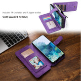 Multifunctional Magnetic Card Wallet Phone Case For Samsung S22 Series