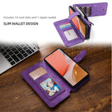 Multifunctional Magnetic Card Wallet Phone Case For Samsung A52 5G