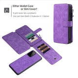 Multifunctional Magnetic Card Wallet Phone Case For Samsung A72 5G