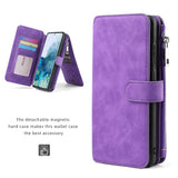 Multifunctional Magnetic Card Wallet Phone Case For Samsung S21 Series