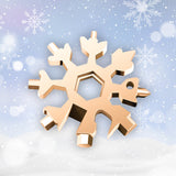 Amenitee 18-in-1 snowflakes multi-tool MULTITOOLS smartsaker golden 