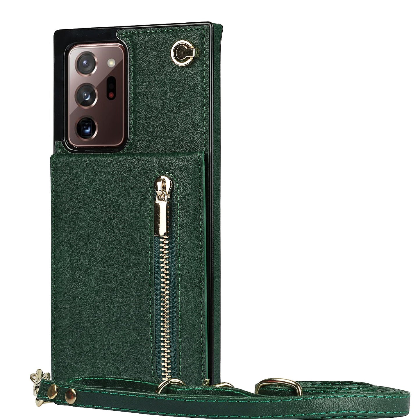 Neue Umhänge-Reißverschluss-Brieftaschen-Handyhülle für Samsung Note20/Note20 5G
