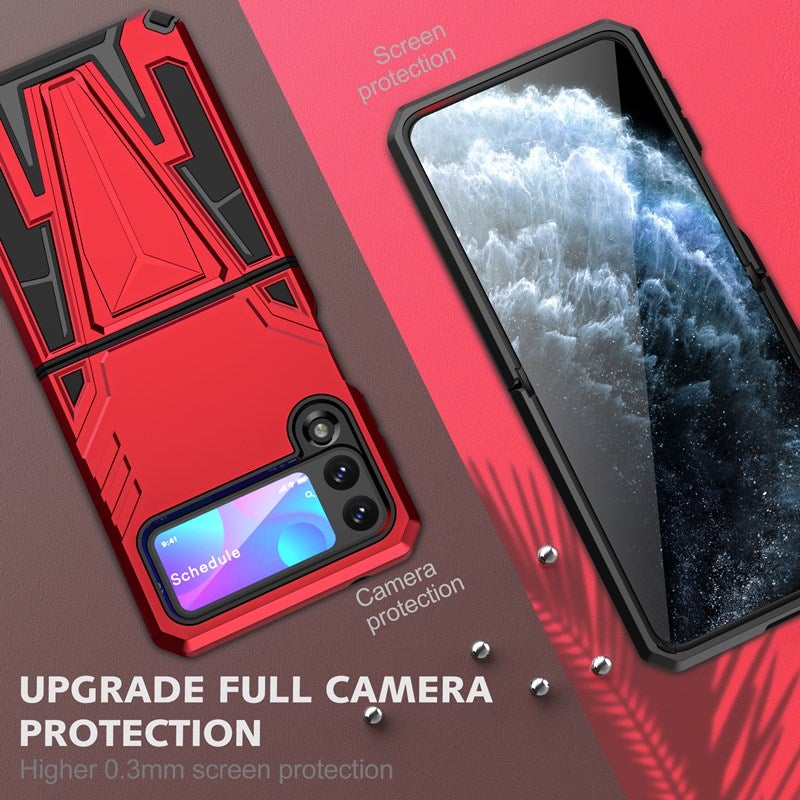 Neue Extraordinary Armor Bracket Magnetic Handyhülle für Samsung Galaxy Z Flip3 5G
