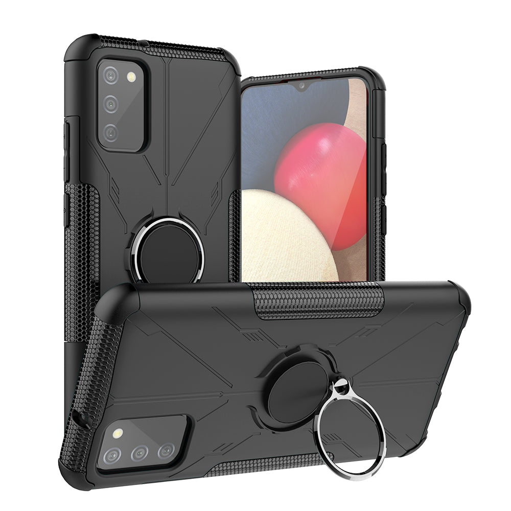 Étui Defender Robuste 3-en-1 Robot pour Samsung A02S