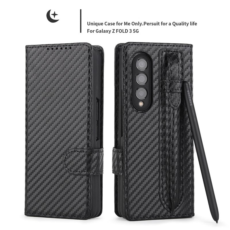 Neue 2-in-1 Leder Geldbörse Stift Slot Handyhülle für Samsung Galaxy Z Fold3 5G