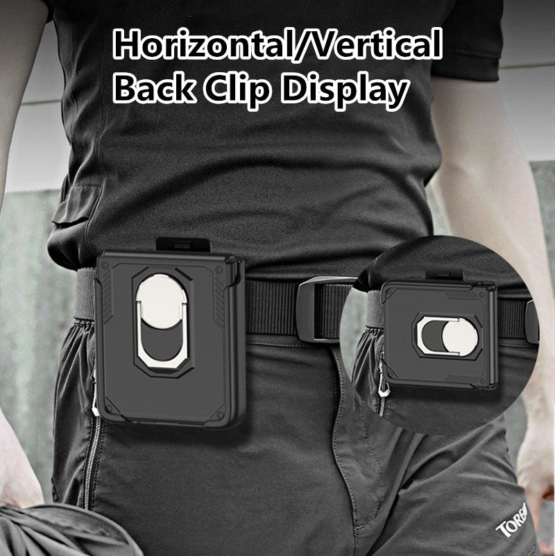 Coque Ultra Fine Pliable Anti-chute Tout Compris avec Clip Arrière pour Samsung Galaxy Z Flip3 5G