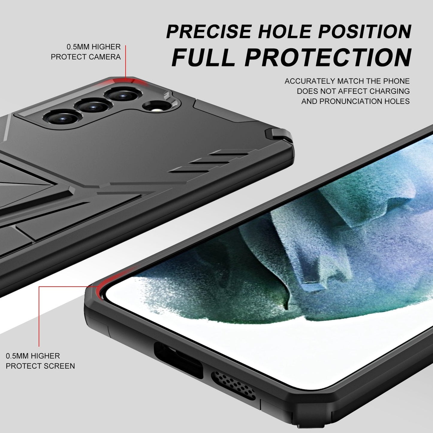 Neue außergewöhnliche Armor Bracket Magnetische Handyhülle für Samsung